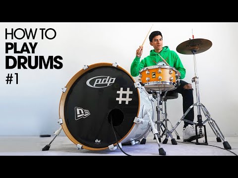 HOW TO PLAY DRUMS – Beginner Drum Lesson #1