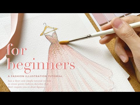 no figure drawing required! Fashion Sketch Tutorial for Total Beginners