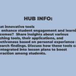 Innovative Teaching Tools for Engaged Learning