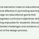 Educational Adventures: Designing Games for Learning