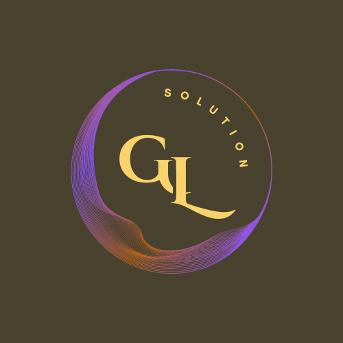 Gold Luxury Initial Circle Logo