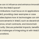 The Role of AI in Shaping Web3 Innovations